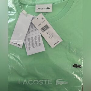 Men’s Lacoste T-shirt Size L • New w/tags • Lime Green